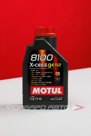 Масло моторное 5W40 1л, X-CESS/X-CESS GEN2 8100 A3/B4 SN MOTUL 111681