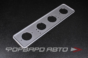 Накладка под номер металлическая (ХРОМ) SKYWAY S04101006