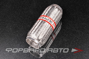 Гофра глушителя 64*230, Interlock (трехслойная усиленная) EuroEx 64x230il