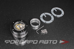 Адаптер для рулевого колеса быстросъемный Black Body + Titanium Chrome Ring (5 hole) NRG SRK-300BK