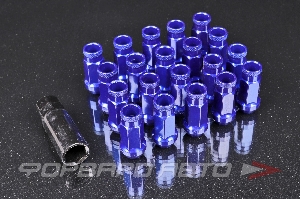 Гайки колесные 12*1,5  (20 шт + ключ) SR48 удлиненные сквозные TP32 