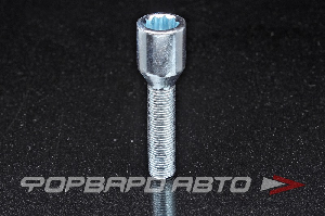 Болт колеса 12*1,25*45 конус, спецключ (типа - torx), сталь, серебристый ВЕКТОР 272177 Z