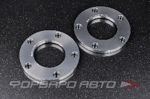 Проставки колесные 10 мм, 5*120, CNC, shiny grey anodized HT S512010.3