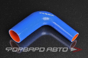 Патрубок силиконовый 32-50 мм, 90°, L=150*150 мм, синий MELCO 90-32-50-150-150