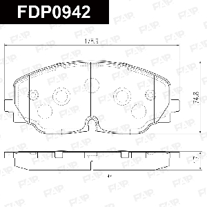 Колодки тормозные FAP FDP0942