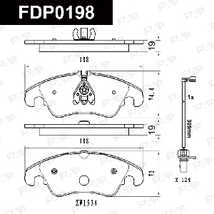 Колодки тормозные FAP FDP0198