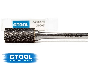 Шарошка по металлу A6, борфреза форма А 12*25*6*65мм GTOOL 30005
