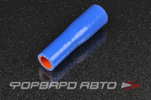 Патрубок силиконовый 16-20 мм, L=100 мм, синий MELCO 16-20-100