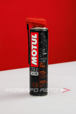 Смазка цепи C3 для внедорожников жёлтая Chain Lube Off Road, 400мл MOTUL 111650