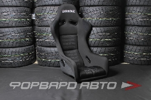 Сиденье спортивное - нерегулируемое "ковш", без салазок, ZETA III Type-L FRP черное BRIDE FL1HMF