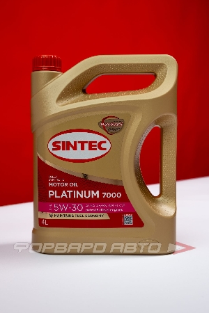 Масло моторное 5W30 4л, PLATINUM 7000 A5/B5 (c) SINTEC 600158