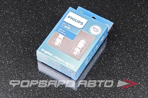 Лампа светодиодная 12V W5W (T10) 6000K (W2.1x9.5d) PHILIPS 11961CU60X2/10