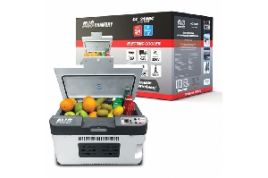 Холодильник пластик. 12/24/220v, 24л програмное цифровое управление, USB-порт AVS CC-24WBC