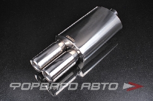 Глушитель Вход = 56 мм Выход двойной = 55 мм (каждый) Длина = 540 мм "Elegance" двойной PROSPORT RS-01650