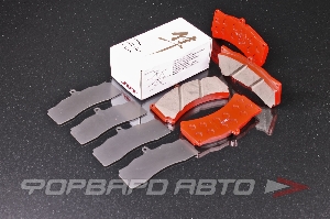 Колодки тормозные для тормозной системы 6-ти поршневой R18, передней, Toyota Land Cruiser 200/ Lexus LX570 JBT ZA11