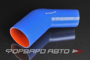 Патрубок силиконовый 75-100 мм, 135°, L=150*150 мм, синий MELCO 135-75-100-150-150