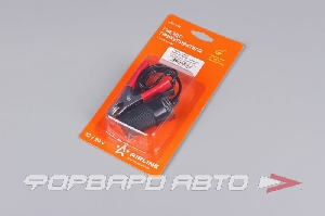 Гнездо прикуривателя автомобильное с крокодилами (переходник) AIRLINE ASP-1-01