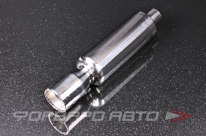 Глушитель Вход = 55 мм Выход = 80 мм Длина = 510 мм D = 115 мм TORINO AUTO HJ-A0081