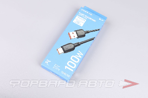 Кабель USB Type-C 100W 6А (чёрный) 1м BOROFONE BX93