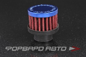 Фильтр вентиляции картерных газов, D=25 мм., красный/синий PROSPORT RS-00116