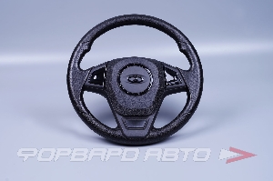Руль для автомобиля ВАЗ 2101-07, 21213 "БАРС" черн лак + эмблема. ПЛАСТИК 
