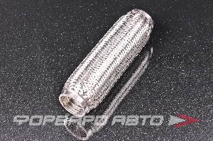 Гофра глушителя 50*250 (Interlock) трехслойная (AISI 304) TIXONA P50250