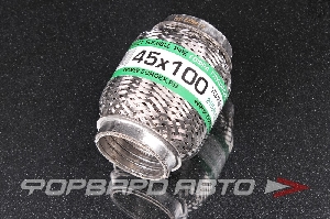 Гофра глушителя 45*100 (wire mesh, interlock) кольчуга с обмоткой EuroEx 45X100ILWM