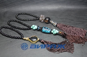 Чётки с бахромой (будда, ваза, крест, кристалл)., КНР MELCO ч02 03 05 09