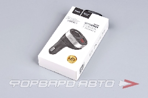 Устройство зарядное в прикуриватель 2 USB, 2,1 A с индикатором напряжения+1 гнездо HOCO Z29