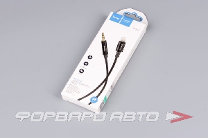 Кабель AUX iPhone (lightning)-3,5мм, 1м  Аудиосоединитель HOCO UPA19