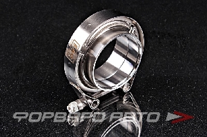 Купить Хомут V-Band 60 мм (2,36") + 2 фланца из нержавеющей стали (SS304) EuroEx 221060 Хомут V-Band 60 мм (2,36") + 2 фланца из нержавеющей стали (SS304) EuroEx 221060