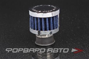 Фильтр вентиляции картерных газов, D=25 мм., синий/хром PROSPORT RS-03575