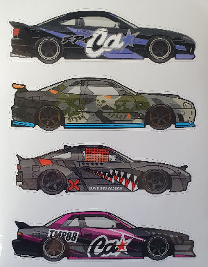 Стикерсет №5 (Nissan: S15, R34, 180SX, S13) CIAY 005