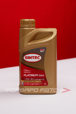 Масло моторное 5W30 1л, PLATINUM 7000 SL/CF A3/B4 (c) SINTEC 600143