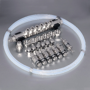 Купить Комплект для установки direct-port впрыска водометанола для 6 цилиндрового двигателя с форсунками 0.4мм (140cc) мм под 4мм шланг AQUAMIST 806-400-6-0.4-compression Комплект для установки direct-port впрыска водометанола для 6 цилиндрового двигателя с форсунками 0.4мм (140cc) мм под 4мм шланг AQUAMIST 806-400-6-0.4-compression