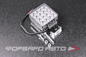 Фара светодиодная OFF ROAD 107*107(126)*50мм квадратная 12V/24V 48W 6000K  16 диодов SPOT FLASH SKYWAY S07201134