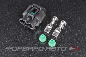 Разъем 2-х контактный вентилятора (без провода) (LADA VESTA, Nissan, Renault) CARGEN AX6972S