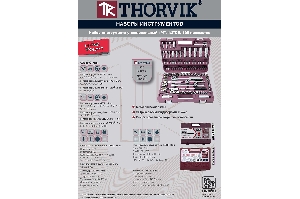 Набор инструментов 108 предметов 6-ти гран. 1/4" 1/2" THORVIK TS108
