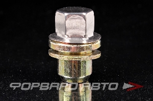 Гайка колеса 14*1,5*47 прессшайба 22,5 мм, колпачок жестяной. ключ на 22, цинк ВЕКТОР 734648i Z