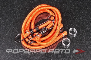 Стяжка багажная, эластичная d=8мм, L=80см, (2шт) металлические крючки AIRLINE AS-R-02