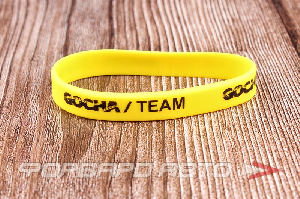 Браслет силиконовый "GOCHA TEAM", желтый ФОРВАРД АВТО 