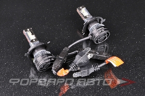 Лампа светодиодная головного света H4 12V 52W, 5500K, с вентилятором, чип Korea WT52 AOZOOM P9/H4 12V