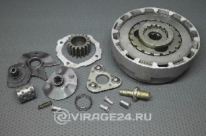 Сцепление в сборе Alpha,Storm Indigo WM,50-110 сc(полуавтомат)(корзина сцепления+толкатель+рычаг сце  