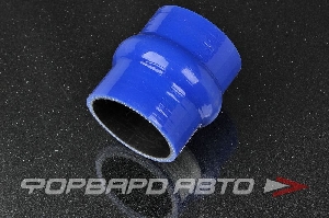 Патрубок силиконовый 60 мм, L=80 мм, демпферный, синий (уценка) MELCO 60L80