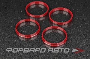 Кольца центровочные 76,1-72,6 КРАСНЫЕ/СЕРЫЕ ВЕКТОР HCR761-726