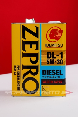 Масло моторное 5W30 4л, ZEPRO DIESEL DL-1 IDEMITSU 2156-004-0