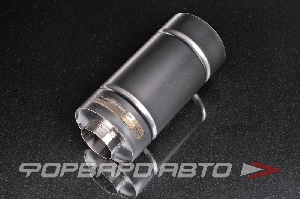 Глушитель Вход = 76 мм Выход = 76 мм Длина = 300 мм, нержавеющая сталь MPE 140x300x76