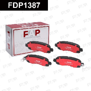 Колодки тормозные FAP FDP1387
