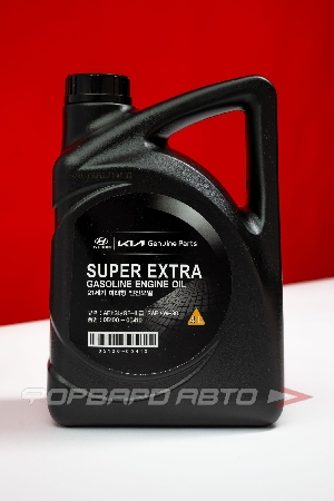 Масло моторное 5W30 4л, Super Extra Gasoline SAE SL/GF-3 HYUNDAI / KIA 05100-00410