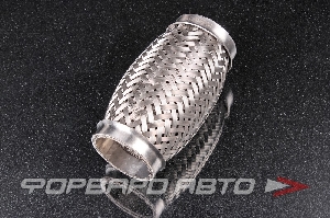 Гофра глушителя 45*120 (Interlock) трехслойная (AISI 304) TIXONA P4512